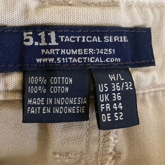5.11 TACTICAL Men’s Tactical Pants Size 36” x 32” - Picture 5 of 5
